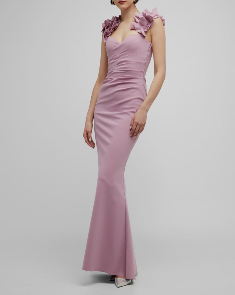 chiara boni pink dress CHIARA BONI La Petite Robe Draped V-neck Dress | Pink
