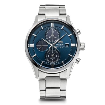 ORIENT Men's Watch Contemporary LIGHTCHARGE RN-TY0003L Chronograph New