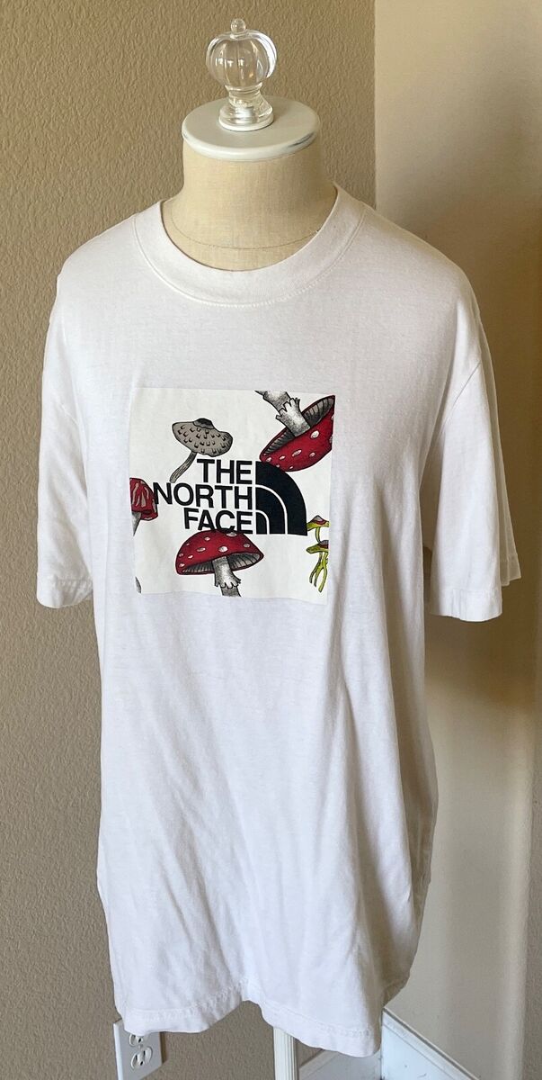 ★★THE NORTH FACE★★ White Label Emblem Archive Short Slee TNF THE NORTH FACE MENS Boxed In Mushroom Logo Graphic T