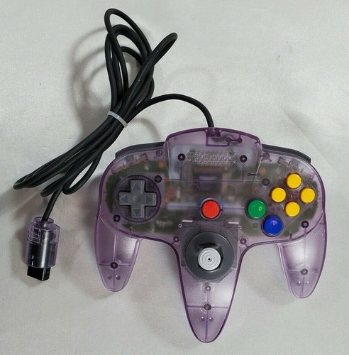 Official Nintendo 64 Controller Atomic Purple N64 NUS-005 Tested as Working - Picture 2 of 5