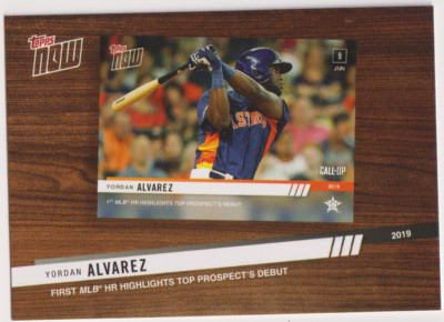 2020 Topps Now #TNR-4 Yordan Alvarez Houston Astros