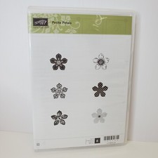 Stampin' Up Petite Petals 133155 Unmounted Rubber Stamps Set Of 6