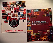 1975 & 1978 LIONEL O & BIG SCALE TRAINS CATALOGS MINT