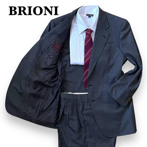 Very good condition Brioni suit set up in dark grey, size 38