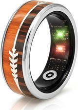 Smart Ring  Fitness Health Tracker,Heart Rate,SpO2,Sleep,No Sub,IP68 Size 9 7DAYS