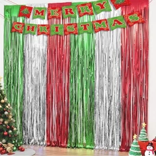 OHOME Christmas Party Decorations - Christmas Decorations | Red Green Silver ...