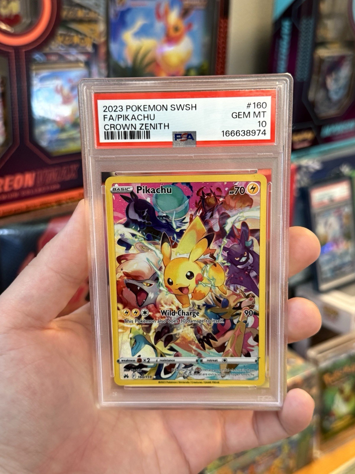 Pikachu Crown Zenith Secret Rare PSA 10 Gem Mint Pokémon TCG