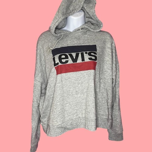levi's cropped hoodie size m