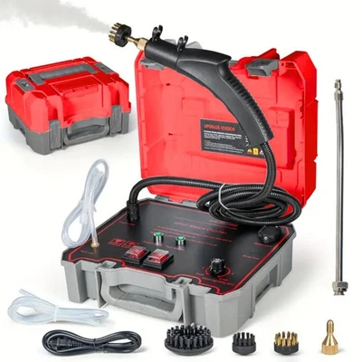 Handheld Car Detailing Cleaning Machine High Temp Steam Cleaner Household Kit - image 1 of 4