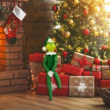 Christmas Ornament Elf Doll Plush Toy Decoration Grinch For Christmas Tree 