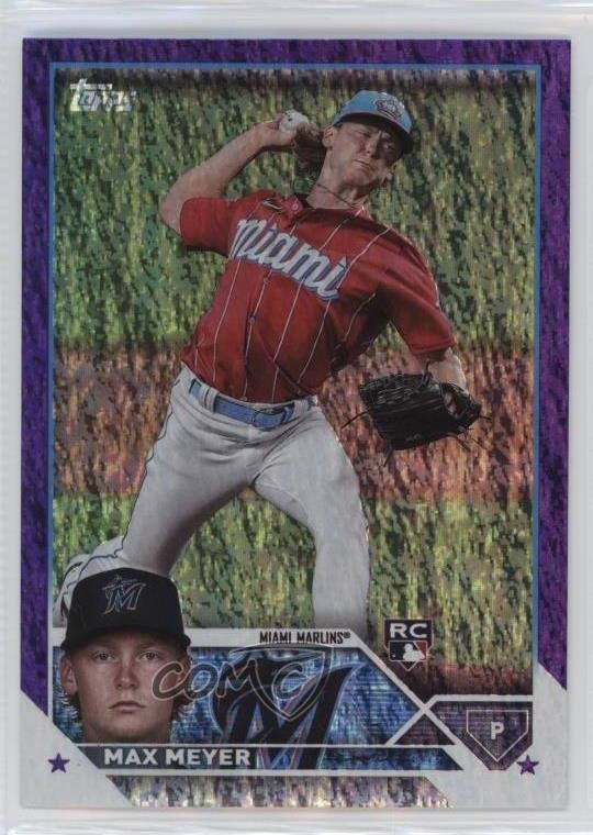 2023 Topps Series 2 Retail Purple Foil /799 Max Meyer #388 Rookie RC 07h4