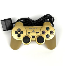 Official Sony PS2 DualShock 2 Controller Gold OEM SCPH-10010 Fast Free Shipping