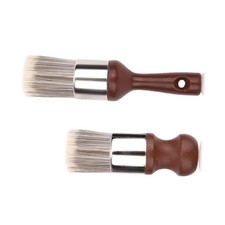 2Pcs Salve Brush for Furniture, Leather Brush with Wood Handle for Cleaning