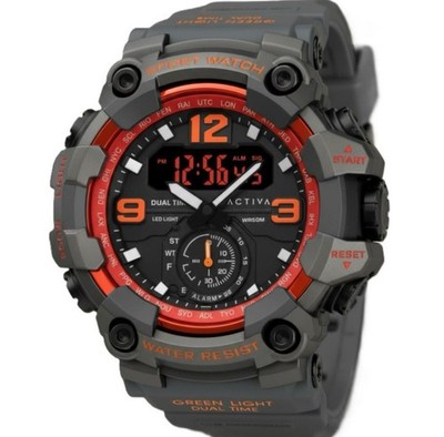 Activa Vextron X Invicta Digital Men's Watch - 52mm, Grey (ACW1637-010)