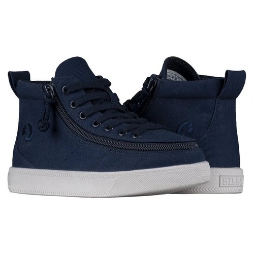 Billy Footwear Dziecięce płócienne buty z wysokim topem - adaptacyjny zamek błyskawiczny, łatwe włączanie / wyłączanie trampki - Zdjęcie 3 z 23