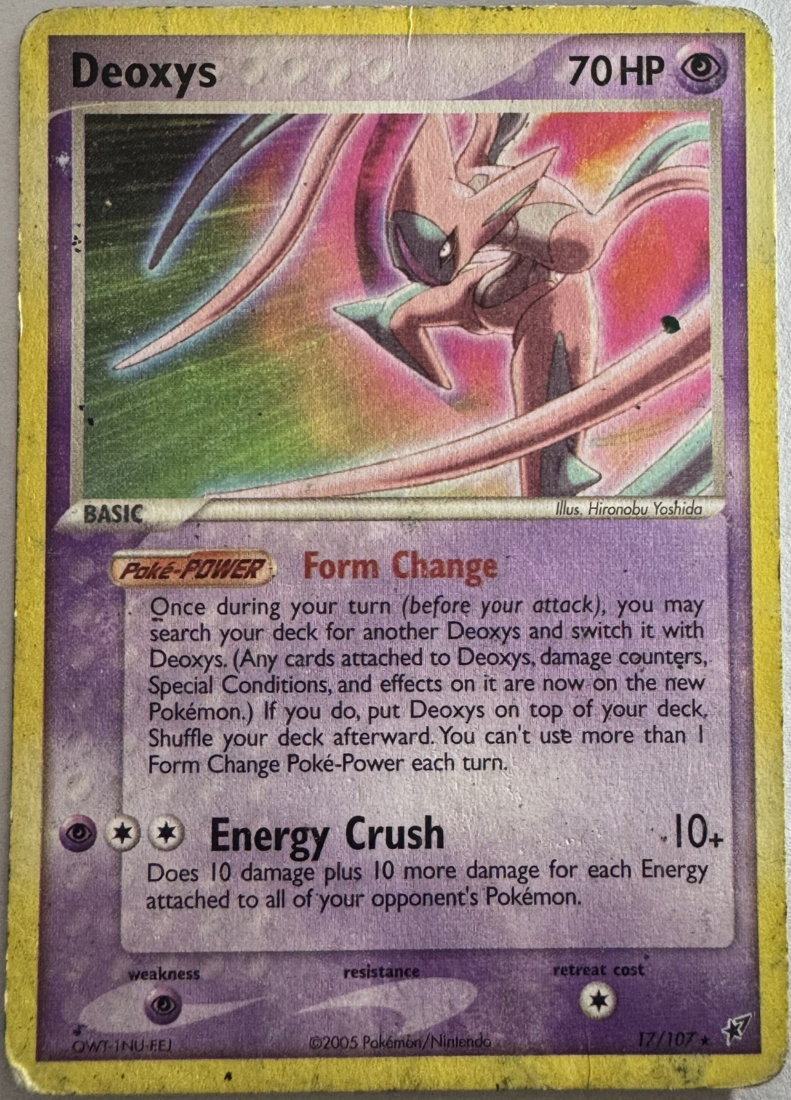 Pokemon TCG Deoxys (Attack Forme) 17/107 Non Holo Regular