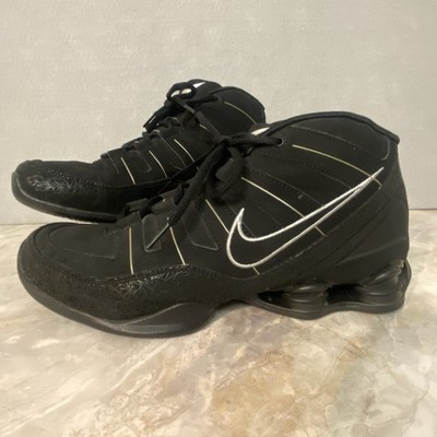 Vtg 2008 No Dry Rot Nike Shox Flight Black Silver 333491-002 Men's Size 10.5 EUC