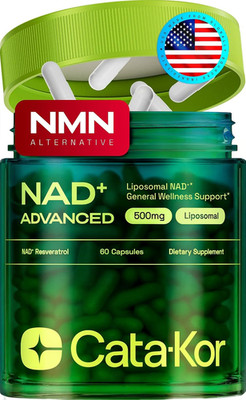 Cata-Kor Liposomal NAD+ Supplement with Resveratrol Advanced NAD EXP:11/27