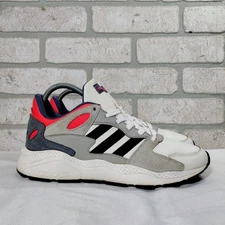 Adidas Crazy Chaos Athletic Shoes EE5589 Men 10 Solar Red White Gray Sneakers 