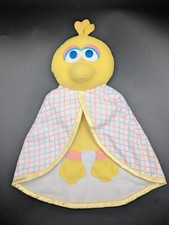Playskool Big Bird Blankie Security Lovey Plush Sesame Street RARE 1991 VTG
