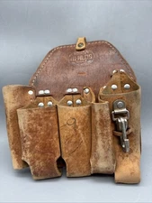 Bashlin 111‑HLDS Leather Lineman 5‑Pocket Tool Pouch