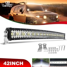 42 690w Tri Row Led Light Bar Spot Flood Combo Offroad Bumper Truck Suv 40 Us