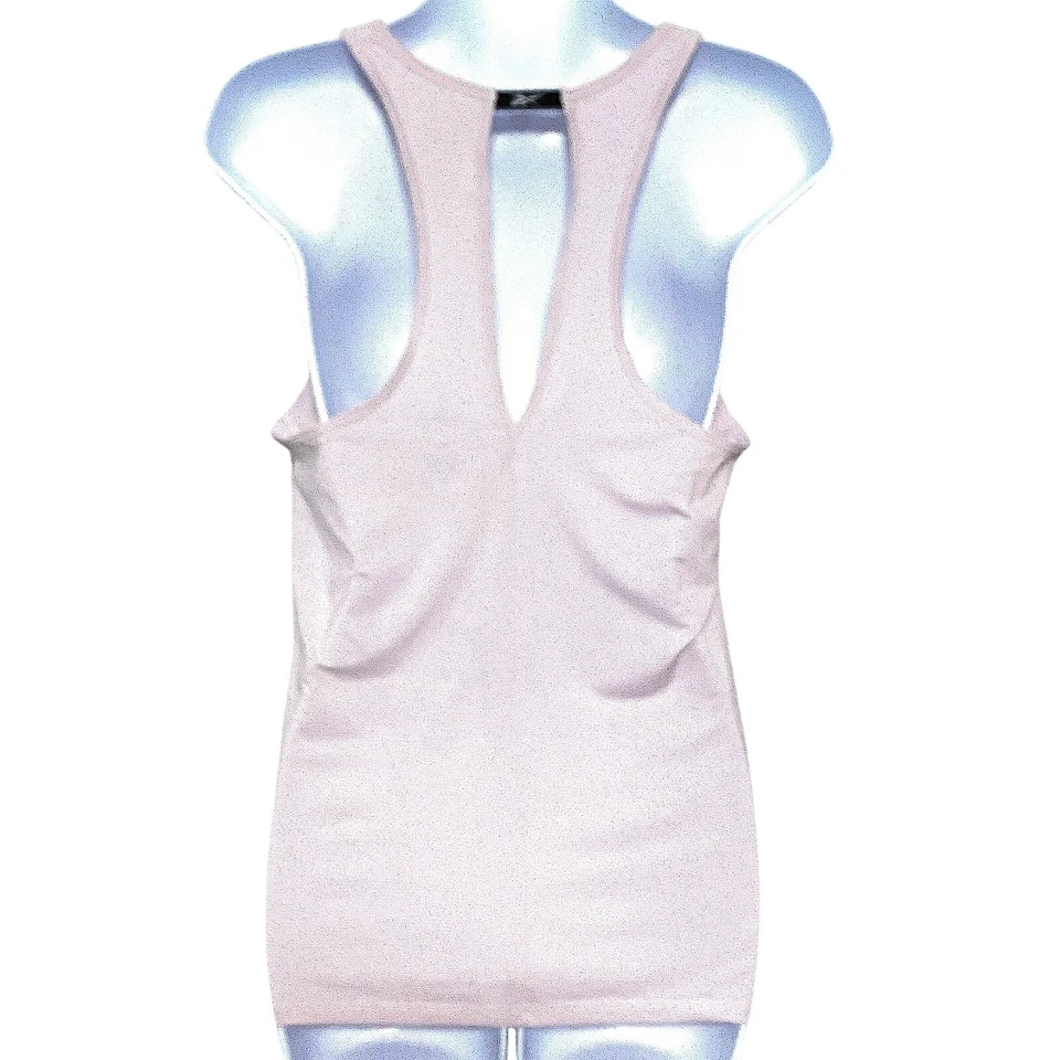 Camiseta sin mangas Reebok ActivChill rosa para mujer M espalda deportiva atletismo deportivo gimnasio Foto 3 de 4