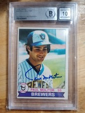 79 Topps Paul Molitor Rc Auto