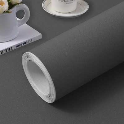 (15.7 inchx118 inch) Grey Wallpaper Self Adhesive Peel and Stick Wall Pattern...