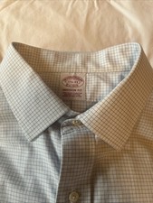 Brooks Brothers Men s 17.5/33 Supima Cotton Non Iron Stretch Madison Fit