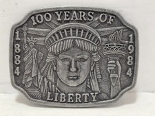 1984 Statue of Liberty 100th Anniversary Commemorative Belt Buckle Limited