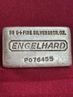 Engelhard 10oz 999 Vintage Silver Poured Bar, P Loaf, Waffle Back