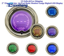 52mm 2 7 Color Auto Airfuel Ratio Monitor Elec Gauge Digital Led Display Car