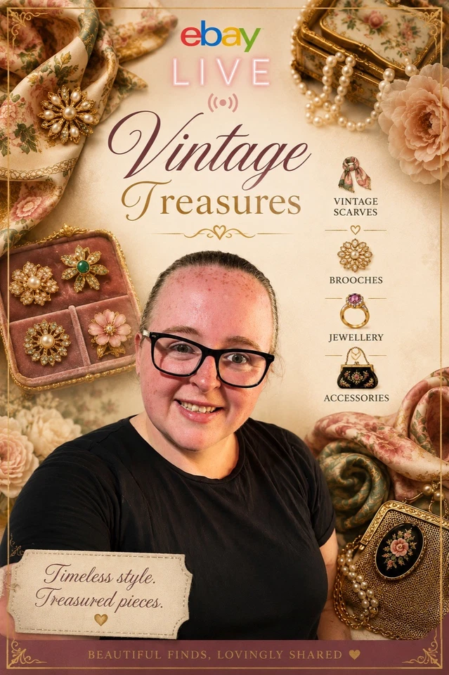 £1 Starts - Vintage Treasures- Costume Jewellery, Brooches & Accessories