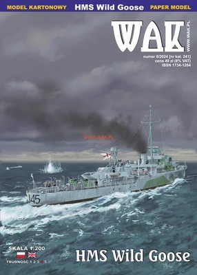 Kartonmodell HMS Wild Goose 1:200 WAK