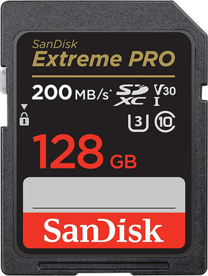 SANDISK 128GB Extreme PRO SDXC UHS-I Memory Card - C10, U3, V30, 4K UHD, SD Card