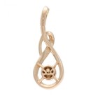 Le Vian 14k Rose Gold Chocolate Diamond Twist 25x10mm Pendant #JB672-5 — photo 4