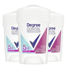 Degree Clinical Protection 5-in-1 Antiperspirant Deodorant - 1.7 oz - (3 PACK)