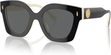 Tory Burch TY7201U 198887 Black - Ivory 49mm Sunglasses / New / Authentic