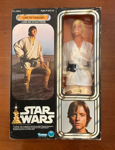 Vintage 1978 Star Wars Luke Skywalker 12” Kenner Figure w/ Box & Accessories