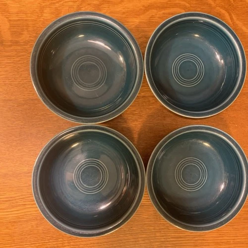 Set of Four Fiestaware Medium Bowl 6 7/8"  Evergreen or Juniper Cereal Bowl