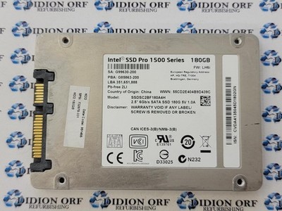 INTEL 180GB 2.5'' SATA SSD SSDSC2BF180A4H, Grade A+, SKU 18136