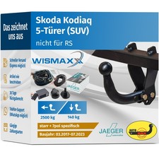 ANHÄNGERKUPPLUNG starr für Skoda Kodiaq 17-23 +7pol E-Satz spezifisch