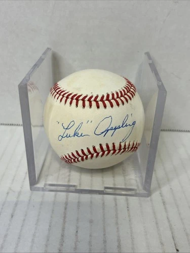 Luke Appling Signed Rawlings National League Baseball Chicago White Sox D3