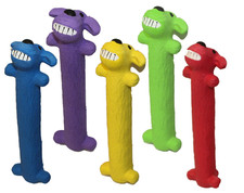 MultiPet Loofa Latex Mini Dog Toy with Squeaker Assorted