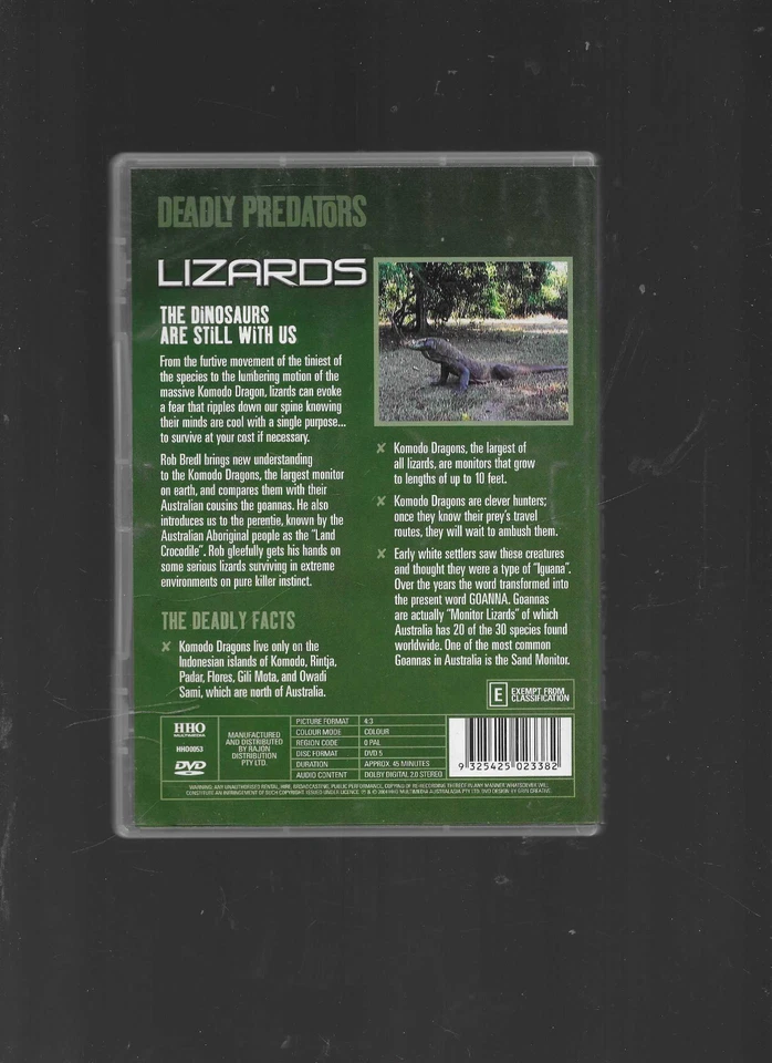 Deadly Predators Lizards DVD The dinosaurs Are Still With Us - Image 2 of 2
