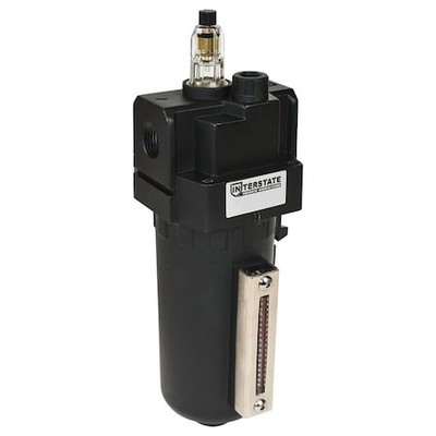 INTERSTATE PNEUMATICS W1280AP 1/2 Inch Large Metal Bowl 8oz Lubricator