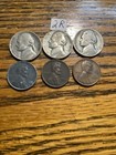 Rare 1943-45 Coin War Silver Nickels Junk Drawer Lot War Pennie’s Estate Sale — photo 2