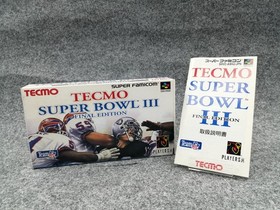 TECMO BOWL III FINAL EDI Famicom software Japan 2m