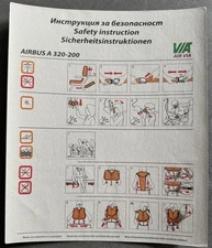 Safety Card | Air Via | Airbus A320